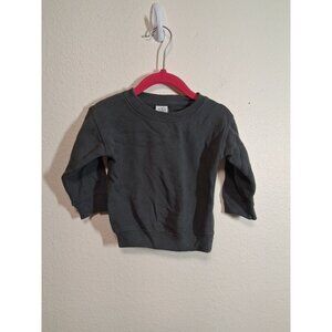 Kiddy Kats Sweatshirt Solid Casual Winter Long Sleeve Gray Unisex Size 12 Months